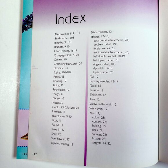 COPY - Crochet Kids Crafts Book Jane Davis 112 Pgs Jewelry Hats Purses Pillows … - Picture 9 of 16